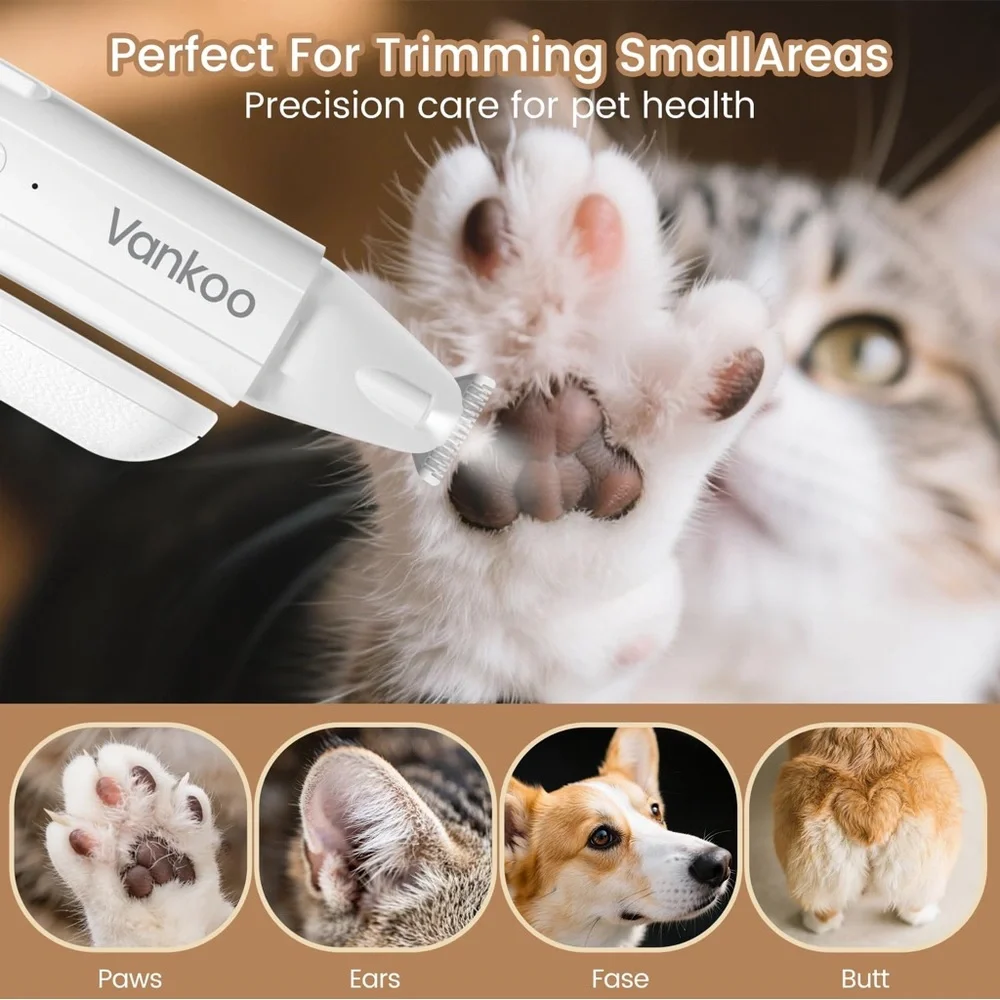 2 in 1 Dog/Cat Nail Trimmers and Clippers with LED Light,Waterproof Splash Guard